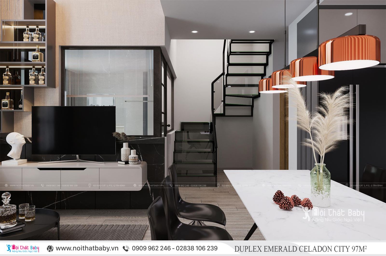 Tổng hợp các mẫu thiết kế nội thất Chung cư Emerald Celadon City